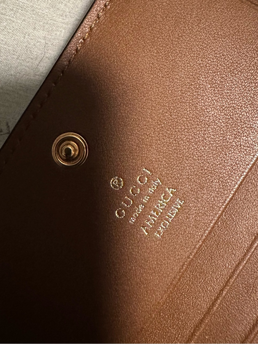 Gucci Brown Leather Card Case Wallet - Picture 3 of 7